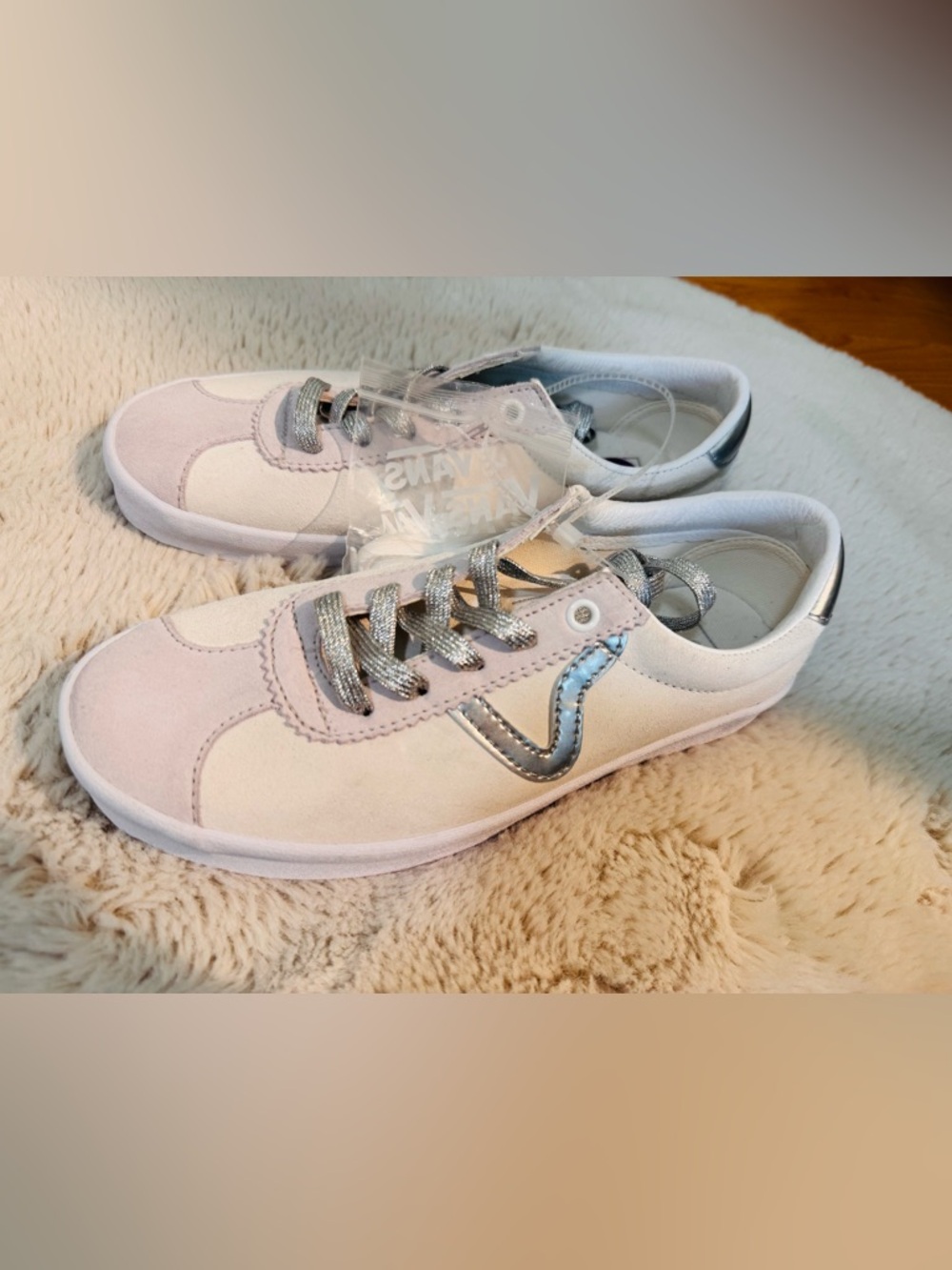 Vans Sport Low High Shine Gray / Blanc De Blanc, Men’s 6.5 (38.5) NWOT